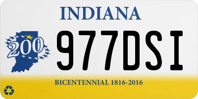 IN license plate 977DSI