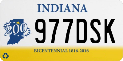 IN license plate 977DSK
