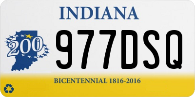 IN license plate 977DSQ