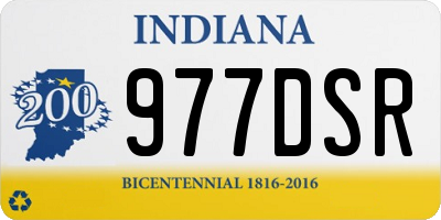 IN license plate 977DSR