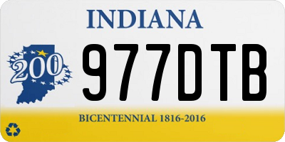 IN license plate 977DTB