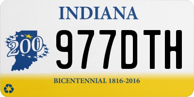 IN license plate 977DTH