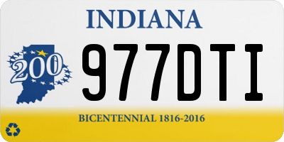 IN license plate 977DTI