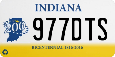 IN license plate 977DTS