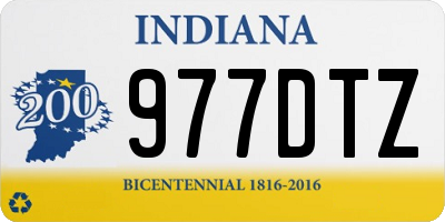 IN license plate 977DTZ