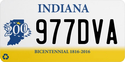 IN license plate 977DVA