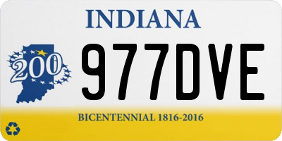 IN license plate 977DVE