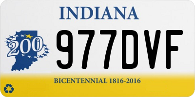 IN license plate 977DVF