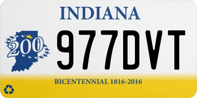 IN license plate 977DVT