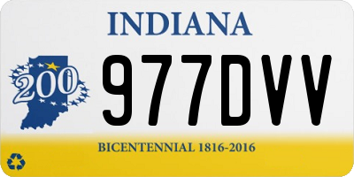 IN license plate 977DVV