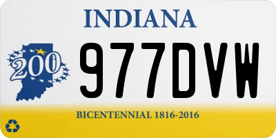 IN license plate 977DVW