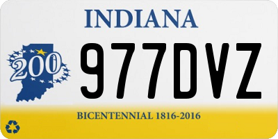 IN license plate 977DVZ