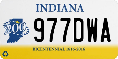 IN license plate 977DWA