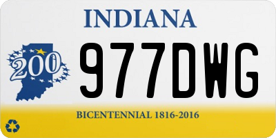 IN license plate 977DWG