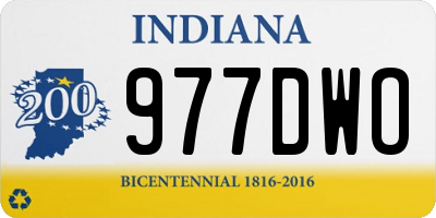 IN license plate 977DWO