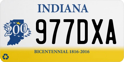 IN license plate 977DXA