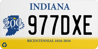 IN license plate 977DXE