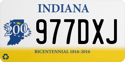 IN license plate 977DXJ