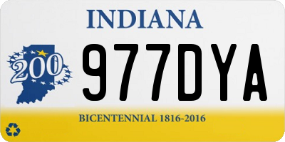 IN license plate 977DYA
