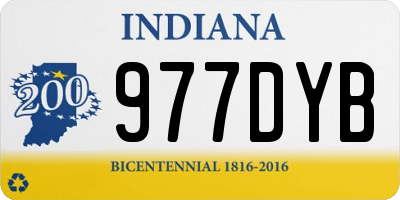 IN license plate 977DYB
