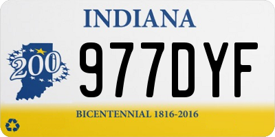 IN license plate 977DYF