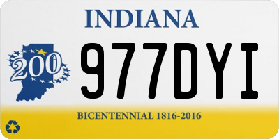 IN license plate 977DYI