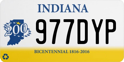 IN license plate 977DYP