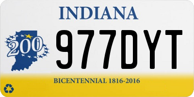 IN license plate 977DYT