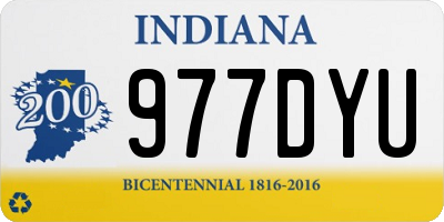 IN license plate 977DYU