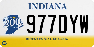 IN license plate 977DYW
