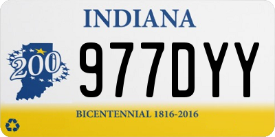 IN license plate 977DYY