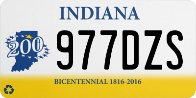IN license plate 977DZS