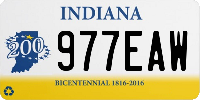 IN license plate 977EAW