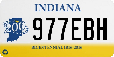 IN license plate 977EBH