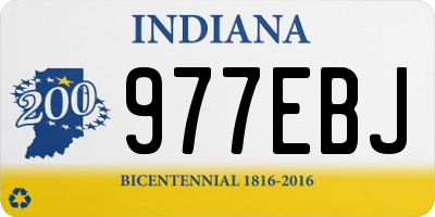 IN license plate 977EBJ