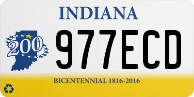 IN license plate 977ECD