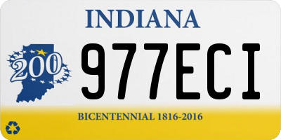 IN license plate 977ECI