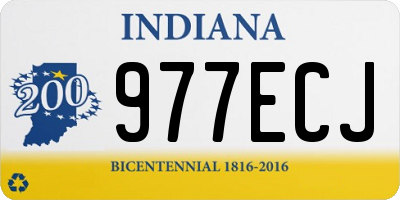 IN license plate 977ECJ