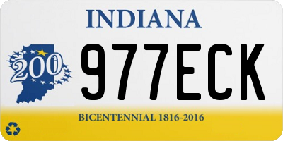 IN license plate 977ECK