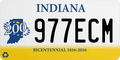 IN license plate 977ECM