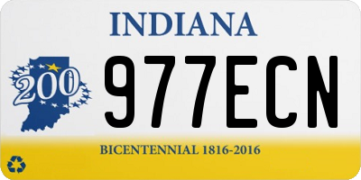 IN license plate 977ECN