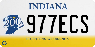 IN license plate 977ECS