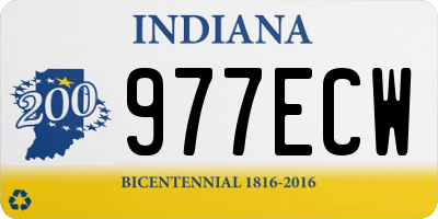 IN license plate 977ECW