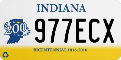 IN license plate 977ECX
