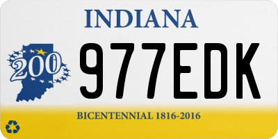 IN license plate 977EDK