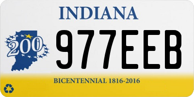 IN license plate 977EEB