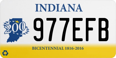 IN license plate 977EFB