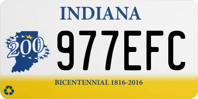 IN license plate 977EFC