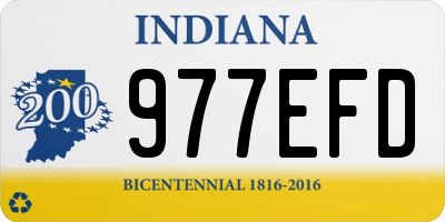 IN license plate 977EFD