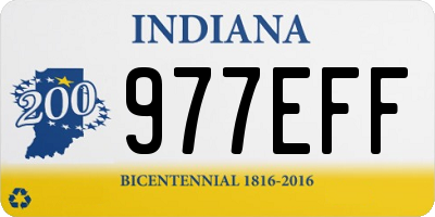 IN license plate 977EFF